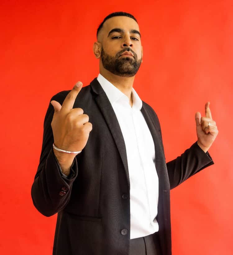 DJ AJD performing at a Kudos Music wedding