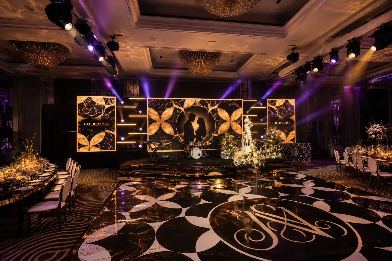 Hilton Park Lane wedding production by Kudos Music