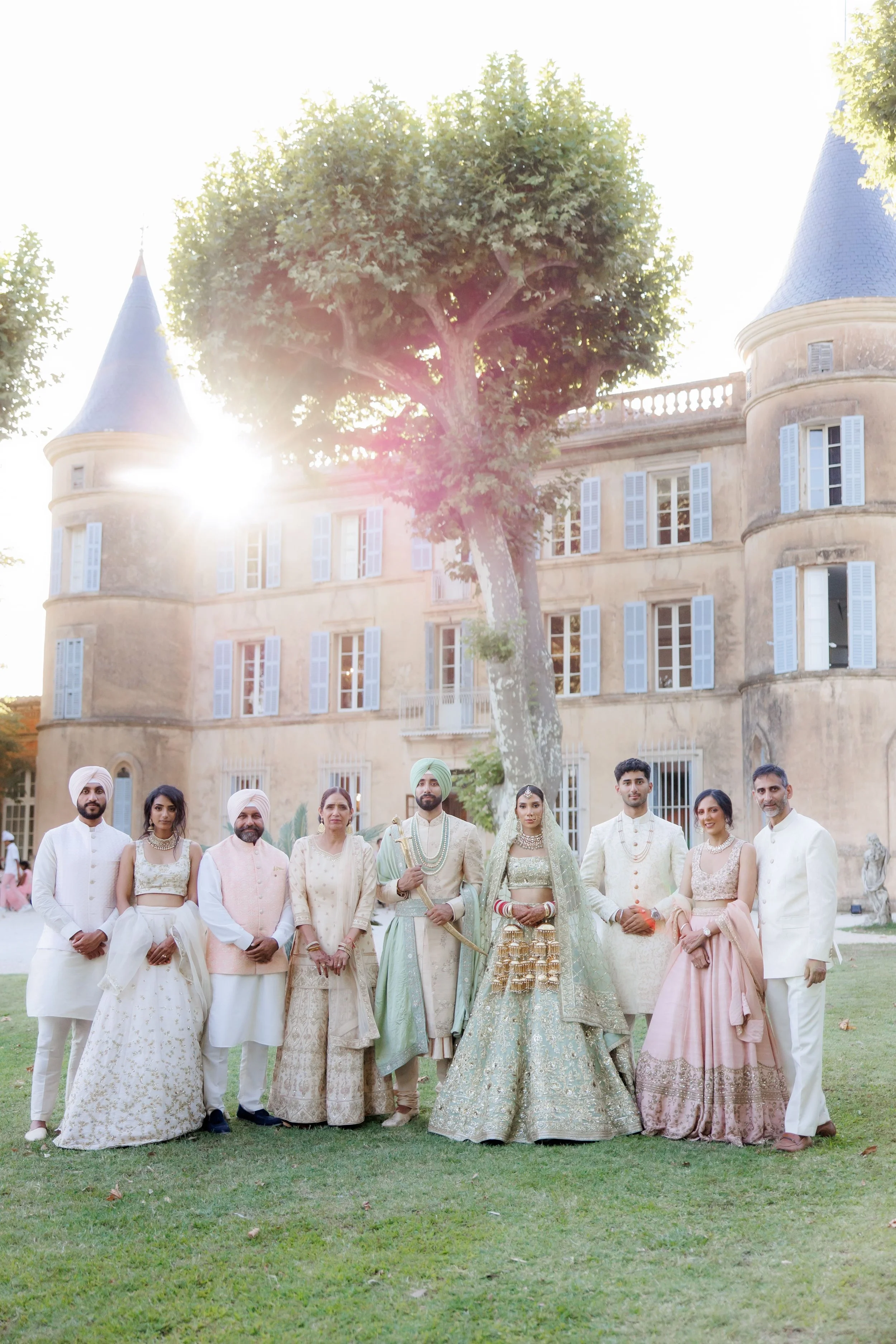A big fat Punjabi wedding at a French château, South of France, Kudos Music